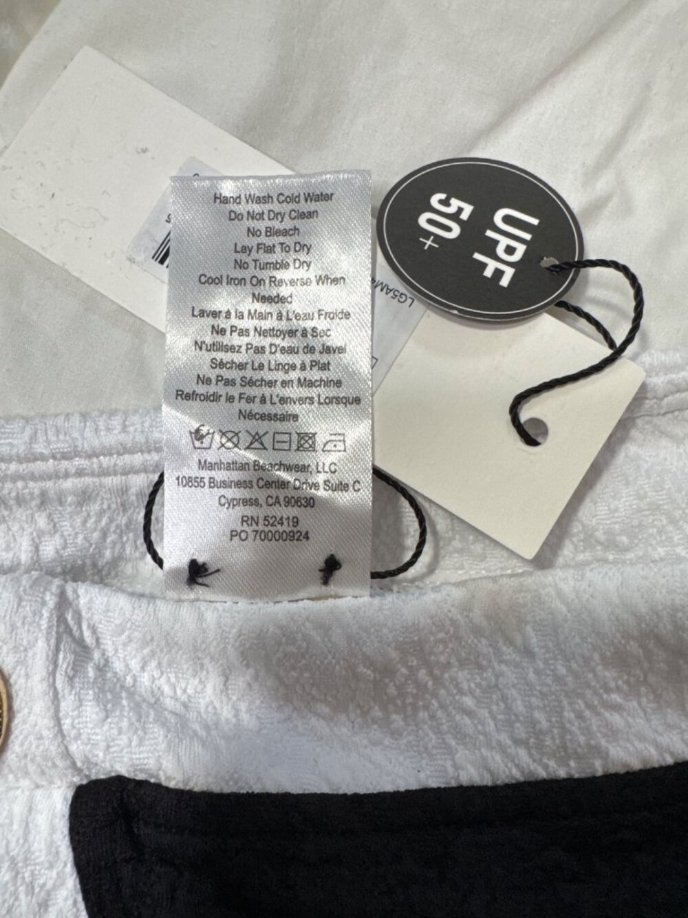 NWT L'Agence Coco Mini Skirt Cover Up Black/White Size Small - Picture 9 of 9